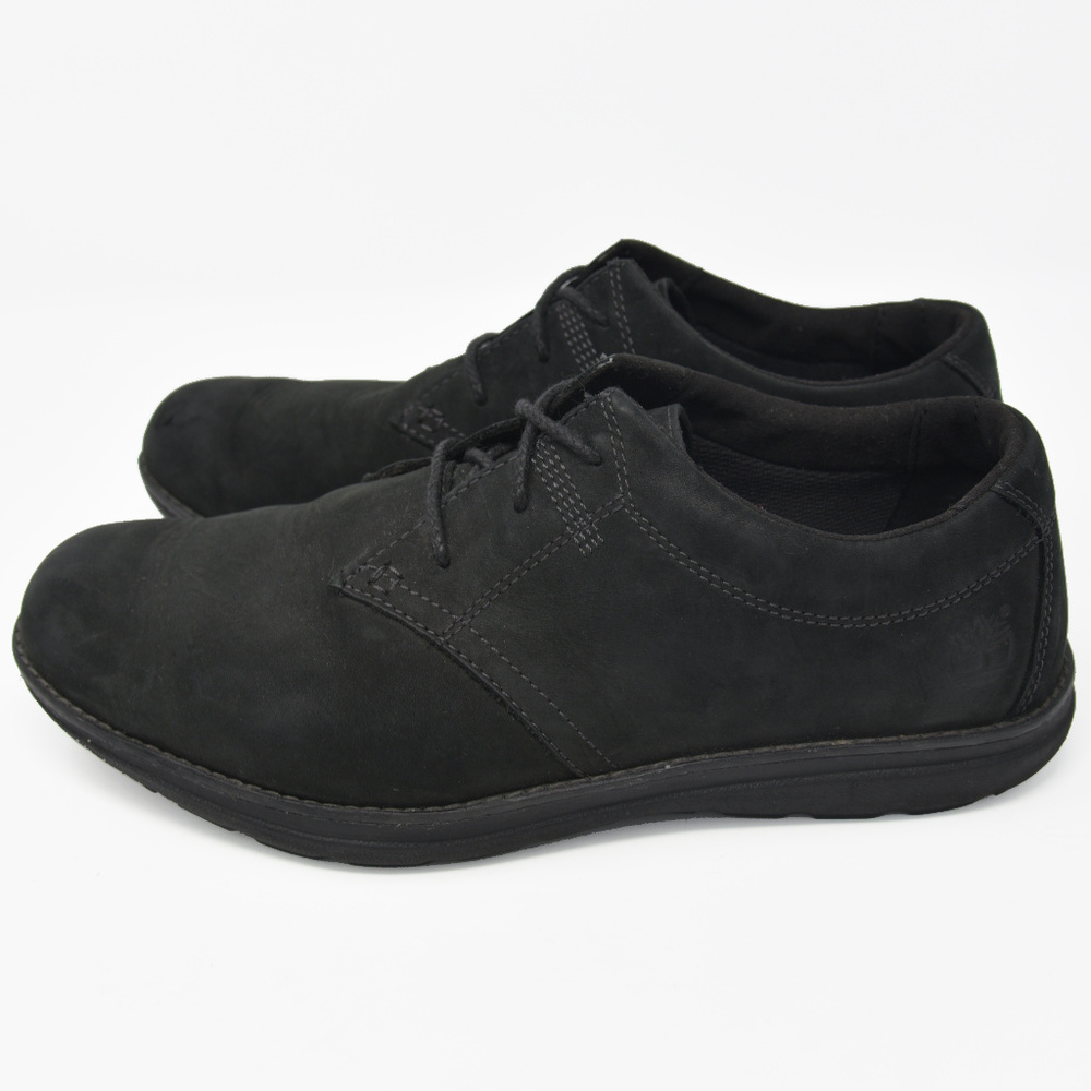 *Timberland Edgemont Sz 10 Black Leather Oxfrod